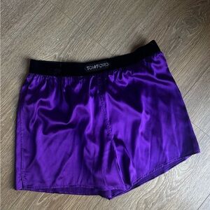 Tom Ford High Waist Women's Shorts - Purple